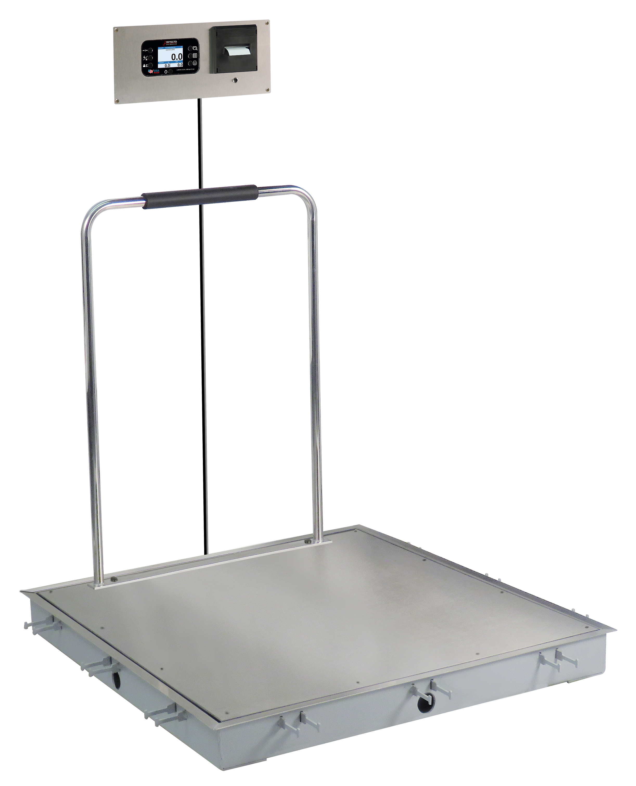 Detecto 854F-50P Mechanical Platform Scale, 500 x 0.25 lb