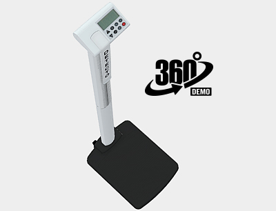 Detecto Solo Digital Clinical Physician Scale with Height Rod 550 lb x 0.2  lb