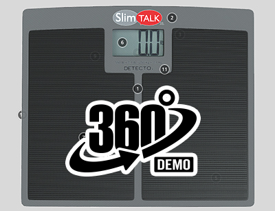 Detecto - SlimTalkXL - Home Health Talking Scale-550 lb Capacity